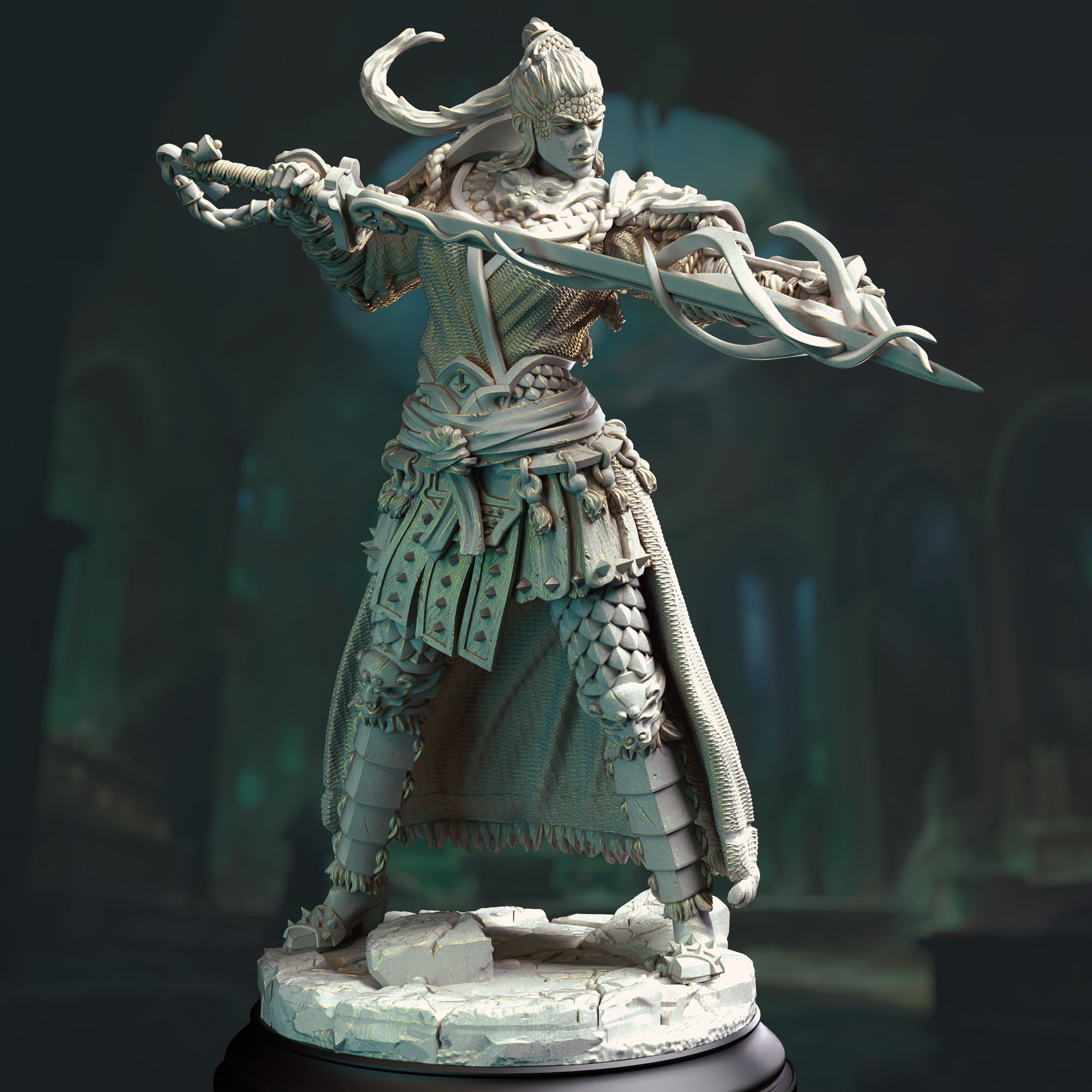 Eastern Yuan-Ti Pureblood Spellsword - Saori